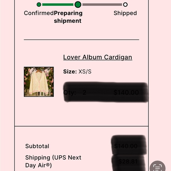 Taylor Swift Lover cardigan - Picture 6 of 6